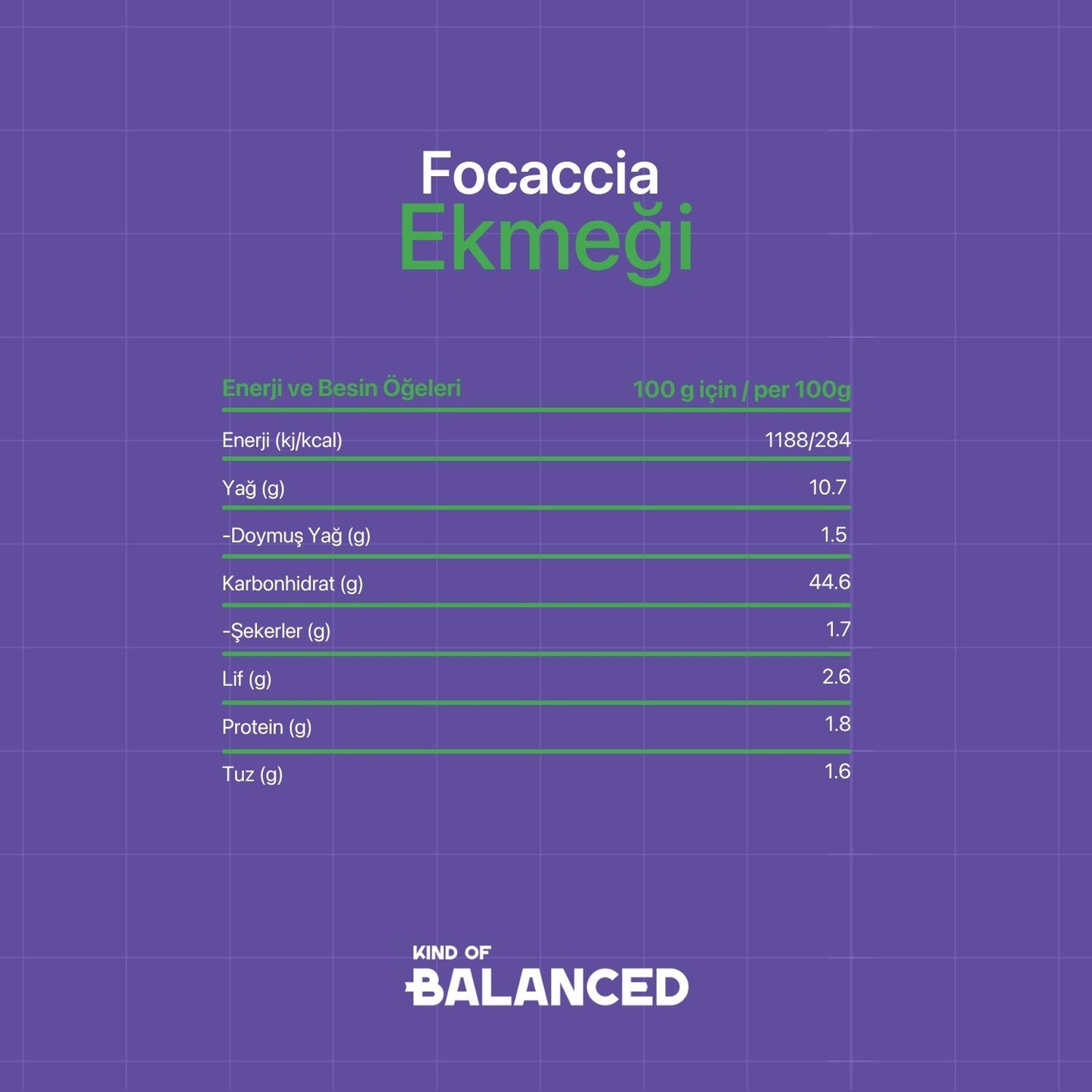 Glütensiz Focaccia Ekmeği 230 Gr