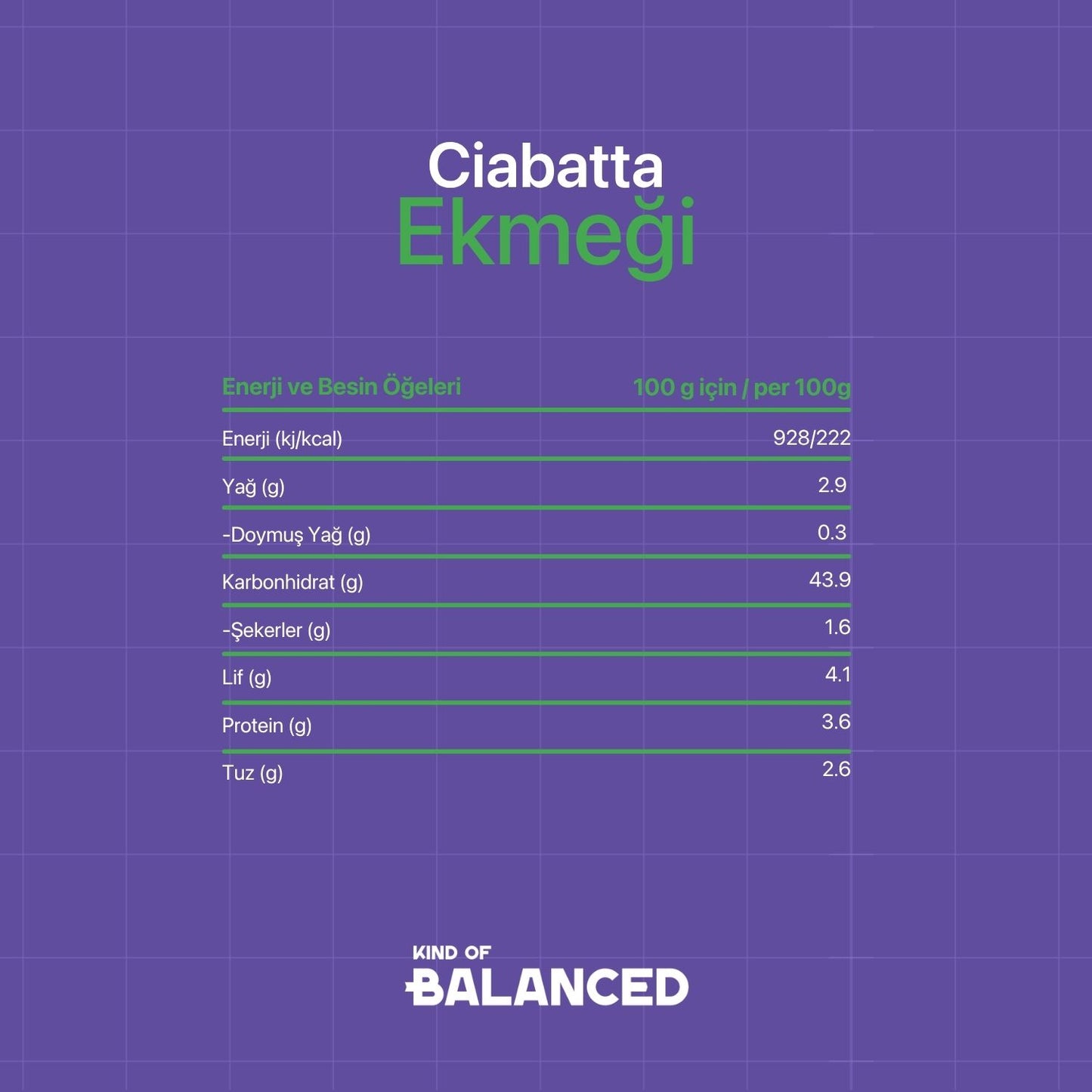 Glütensiz Ciabatta Ekmeği 3 Adet x 150 Gr