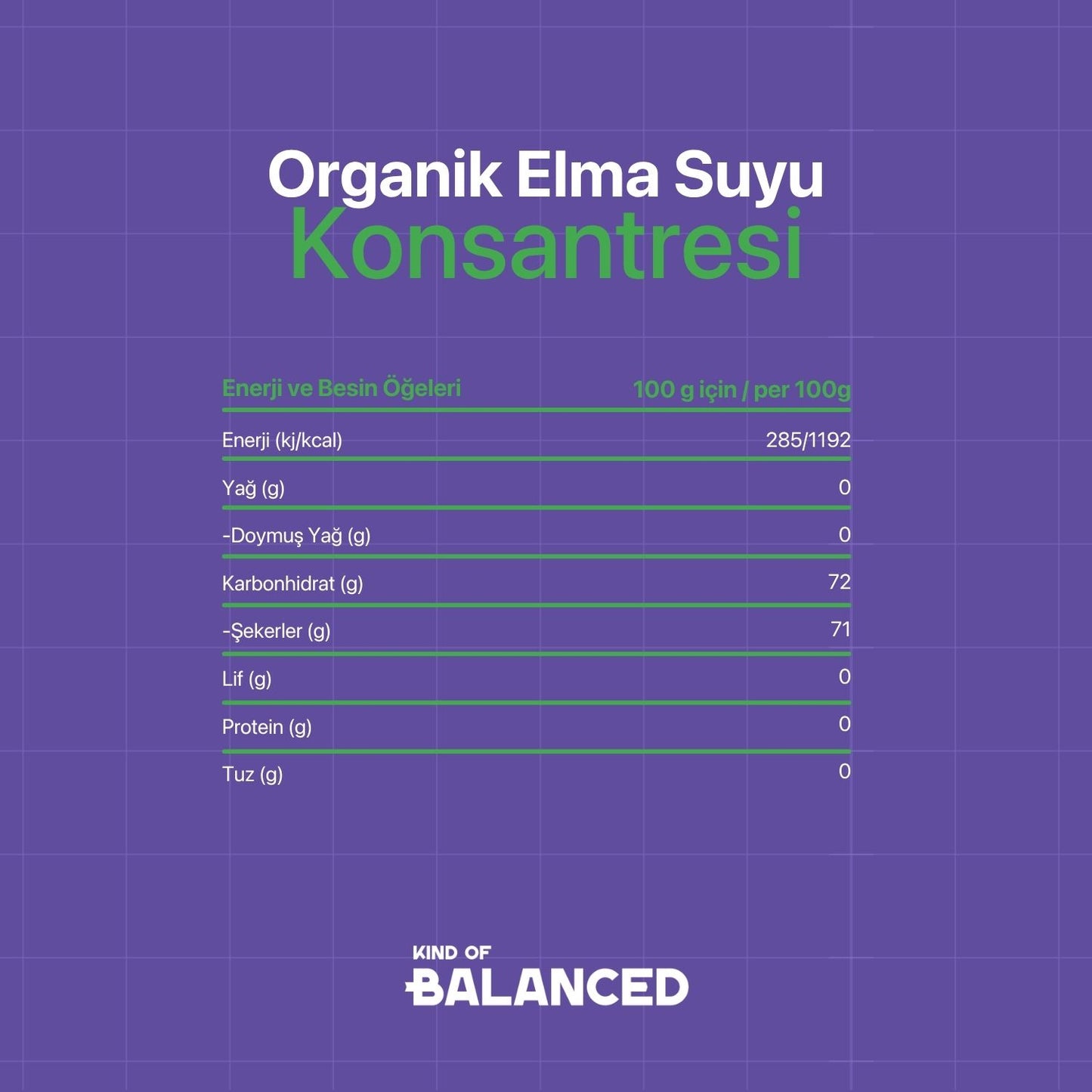 Organik Elma Suyu Konsantresi 340 Gr (Organik Sertifikalı)