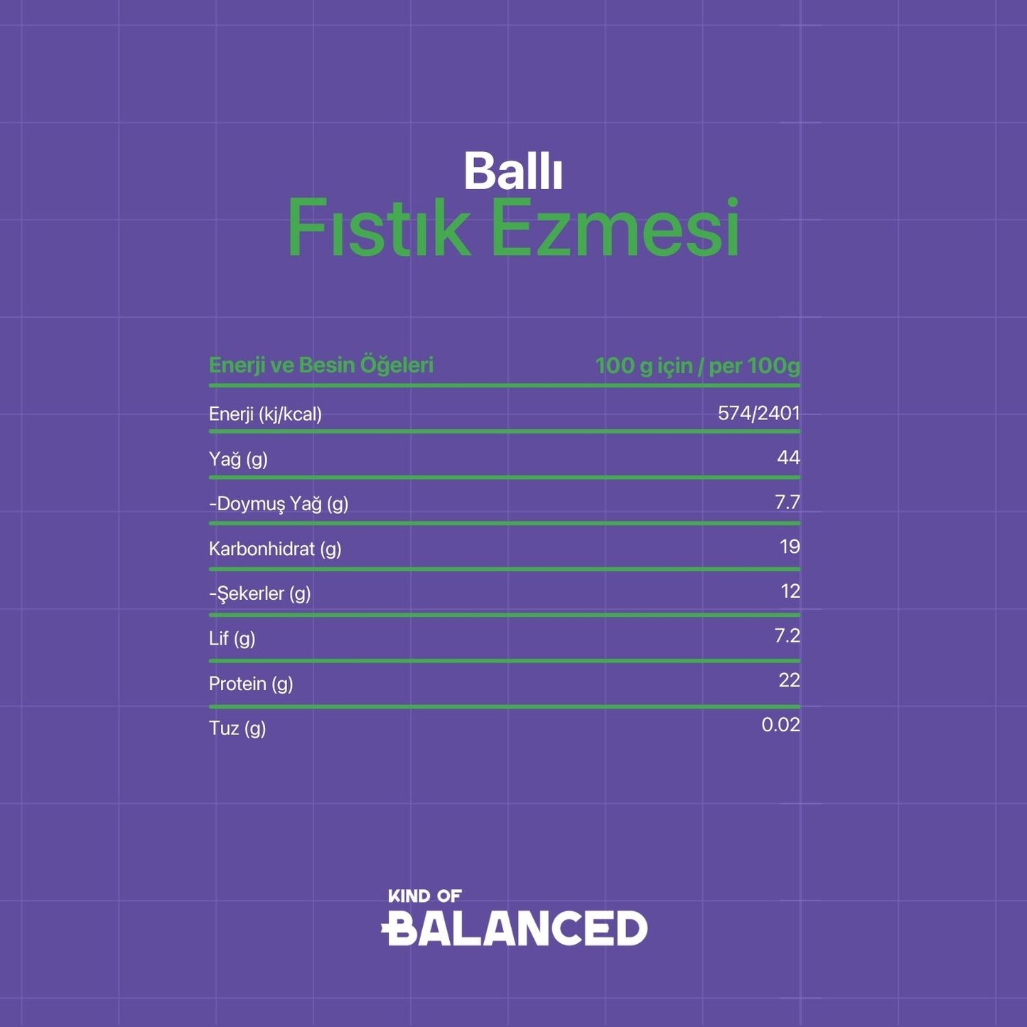 Ballı Fıstık Ezmesi 300 Gr