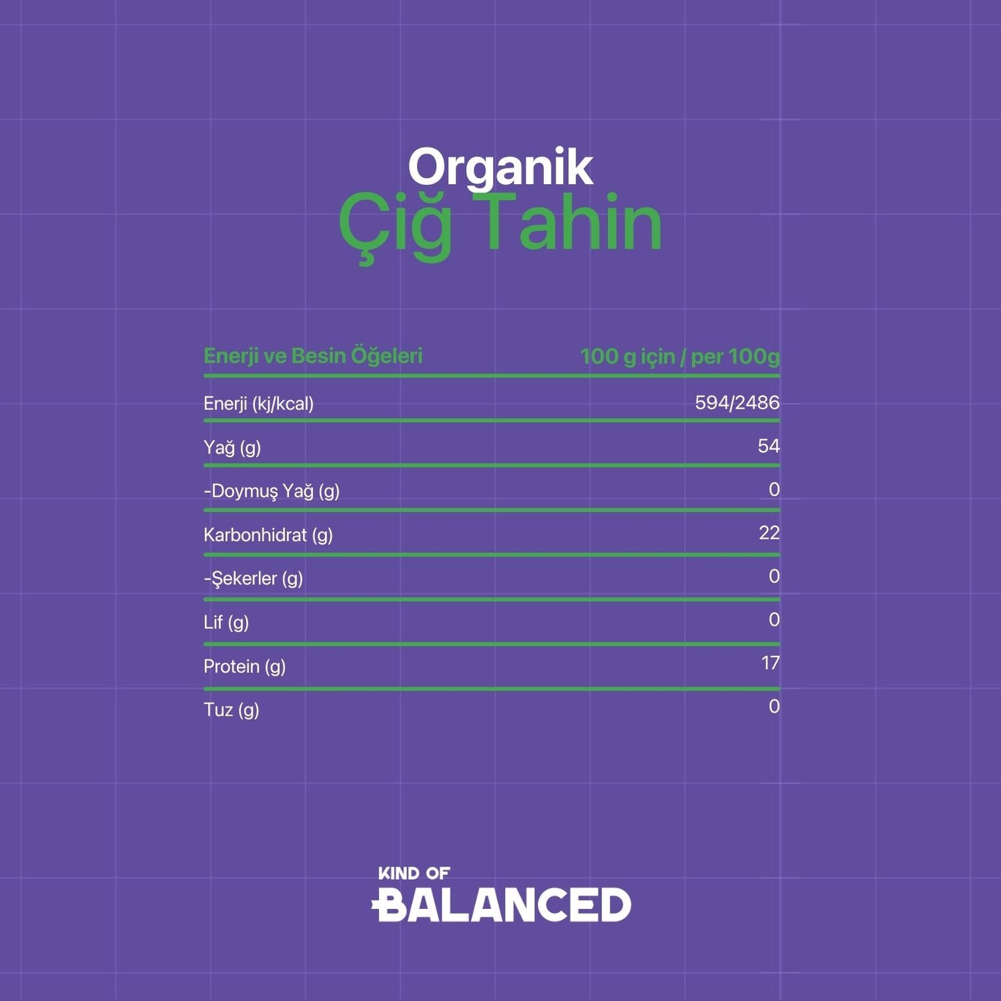 Organik Çiğ Tahin 500 Gr (Organik Sertifikalı)