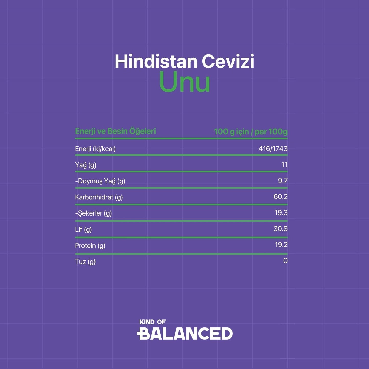 Hindistan Cevizi Unu 320 Gr