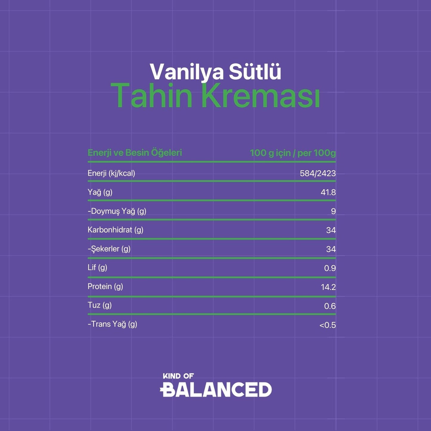 Vanilyalı Sütlü Tahin Kreması 200 Gr