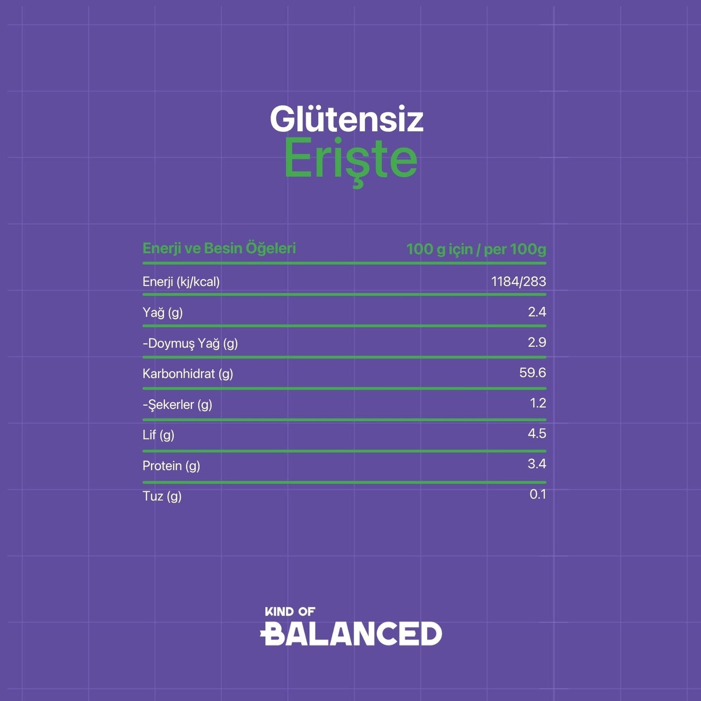 Glütensiz Erişte 250 Gr