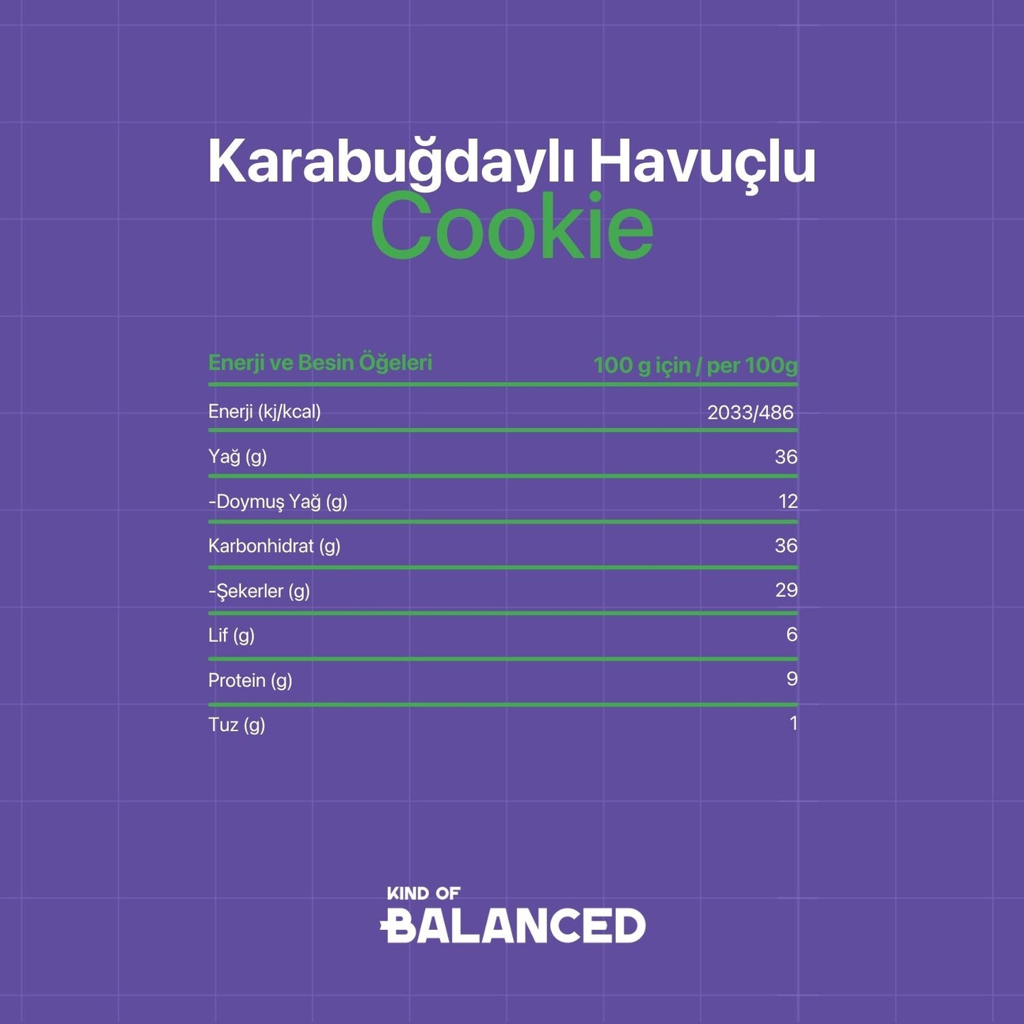 Glütensiz Karabuğdaylı Havuçlu Cookie 60 Gr