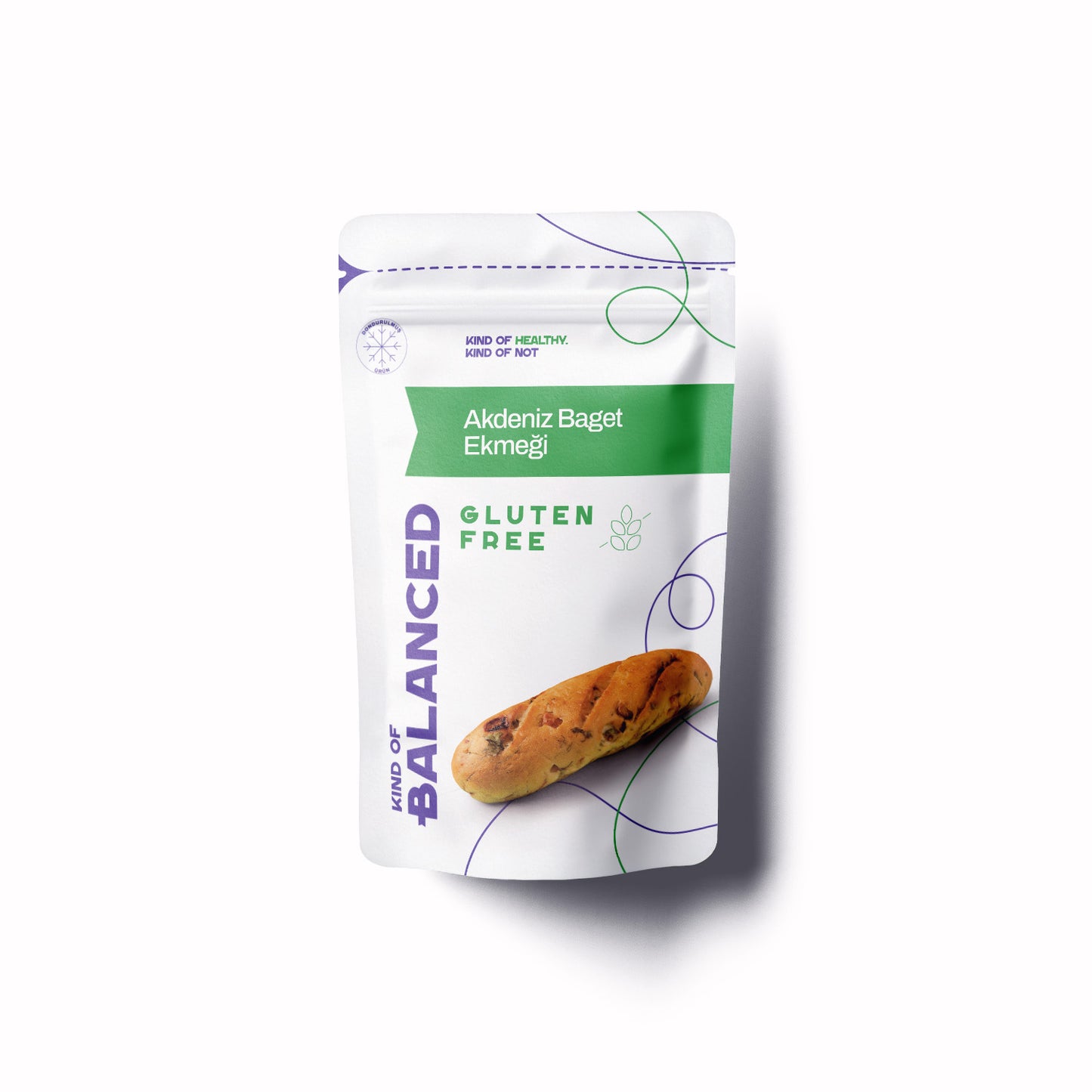 Glütensiz Akdeniz Baget Ekmeği 2 Adet x 150 Gr