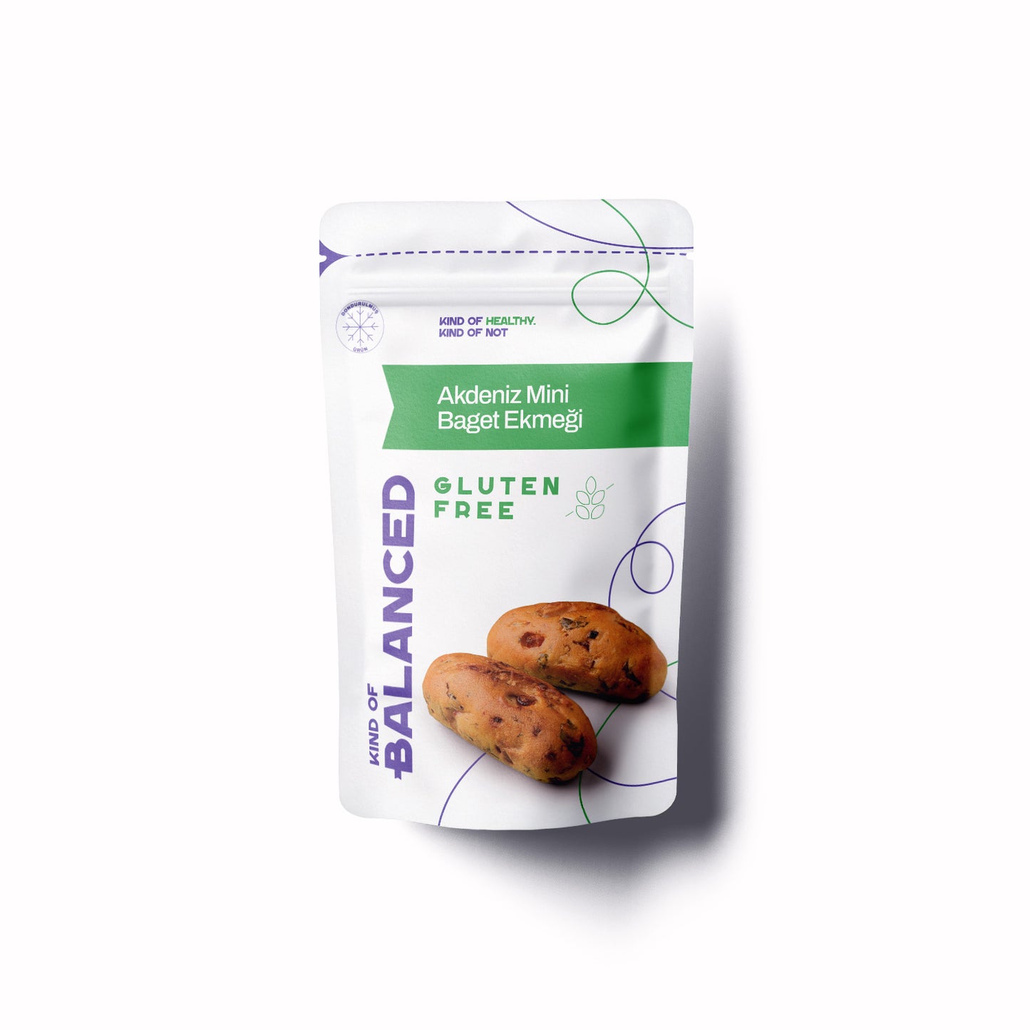 Glütensiz Akdeniz Mini Baget Ekmeği 5 Adet x 60 Gr