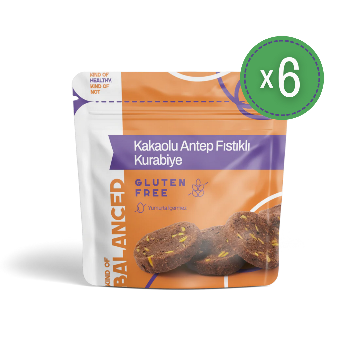 Glütensiz Kakaolu Antep Fıstıklı Kurabiye 50 Gr