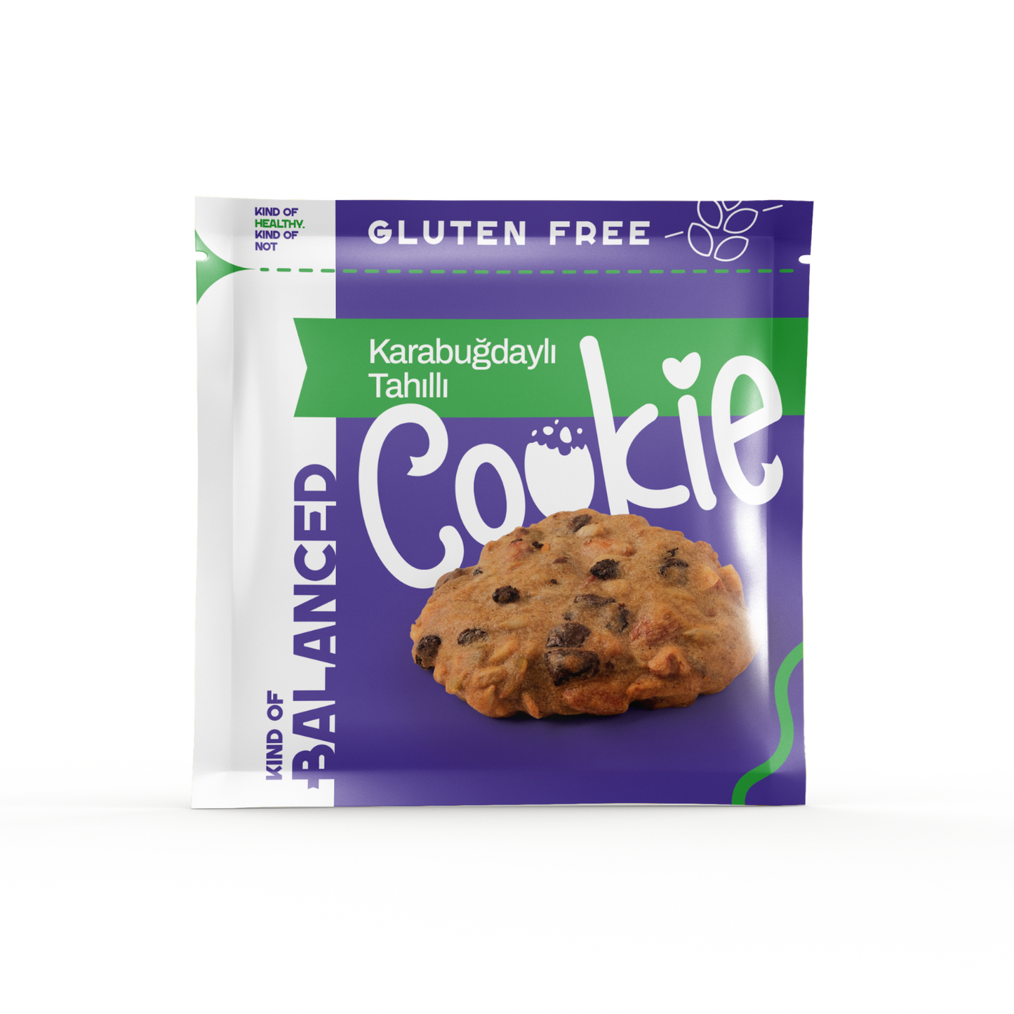 Glütensiz Karabuğdaylı Tahıllı Cookie 60 Gr