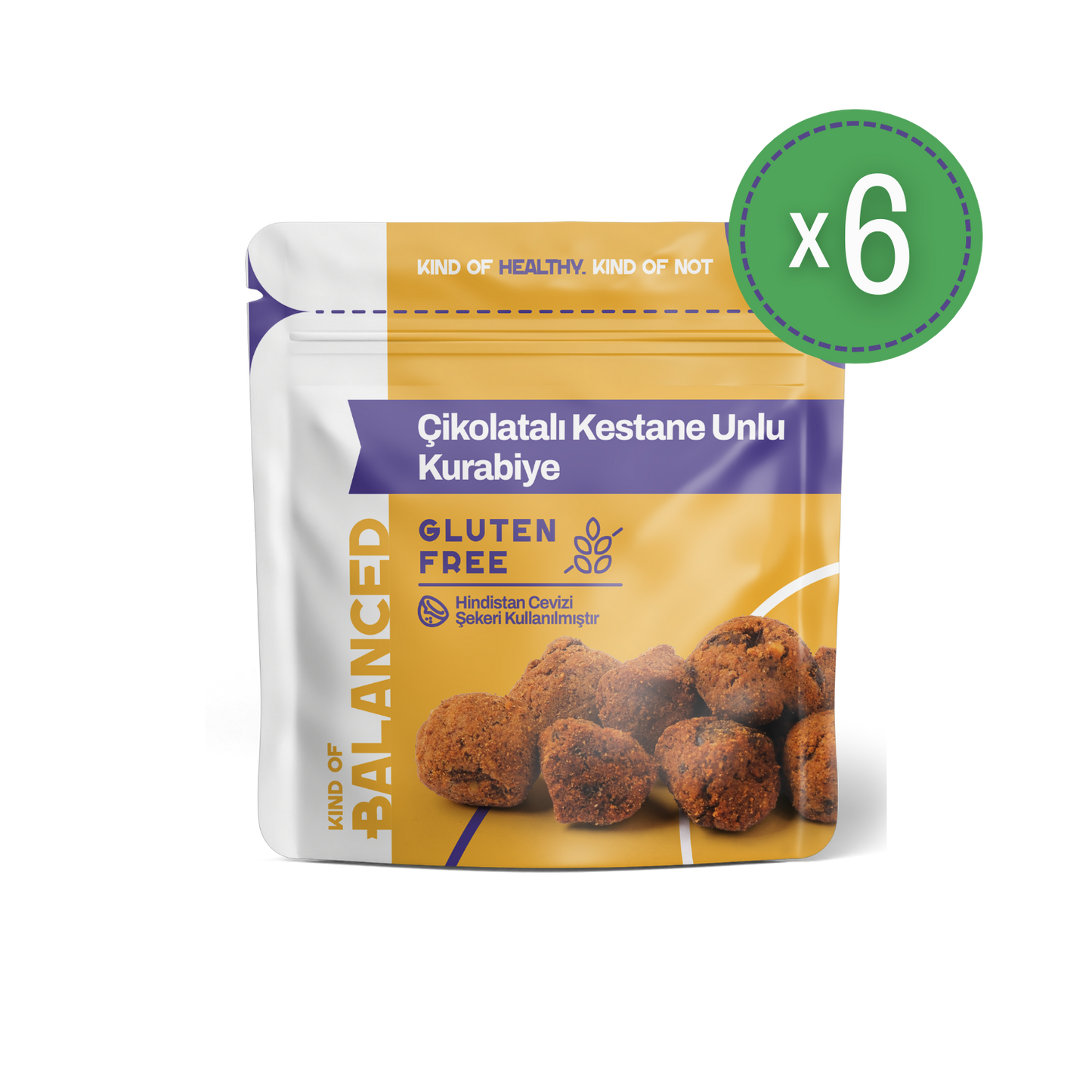 Glütensiz Çikolatalı Kestane Unlu Kurabiye 50 Gr