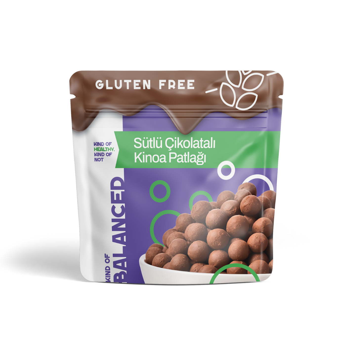 Sütlü Çikolata Kaplı Glütensiz Kinoa Patlağı 50 Gr