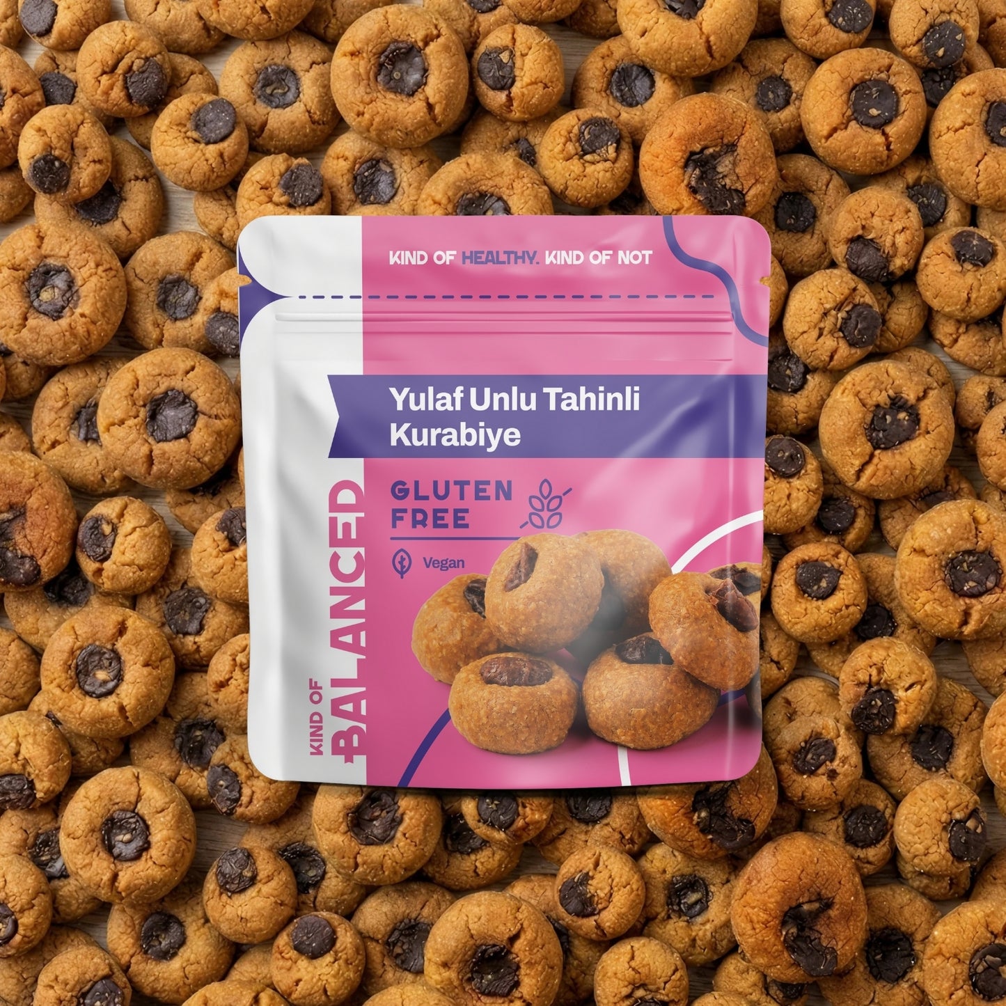 Glütensiz Yulaflı Tahinli Kurabiye 50 Gr