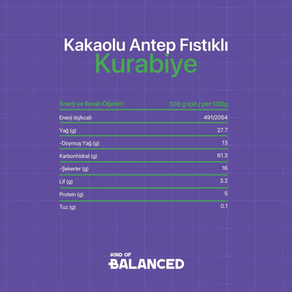 Glütensiz Kakaolu Antep Fıstıklı Kurabiye 50 Gr