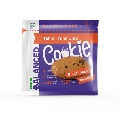 Glütensiz Tahinli Yulaf Unlu Proteinli Cookie 60 Gr
