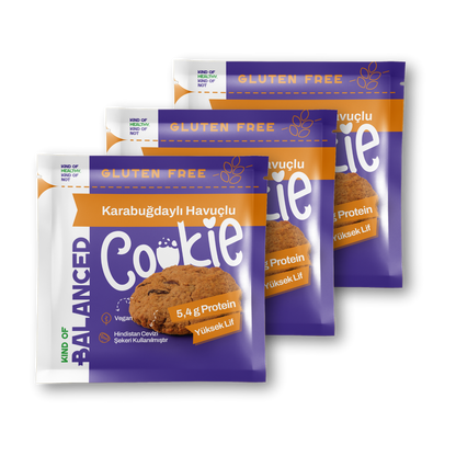 Glütensiz Karabuğdaylı Havuçlu Proteinli Cookie 60 Gr