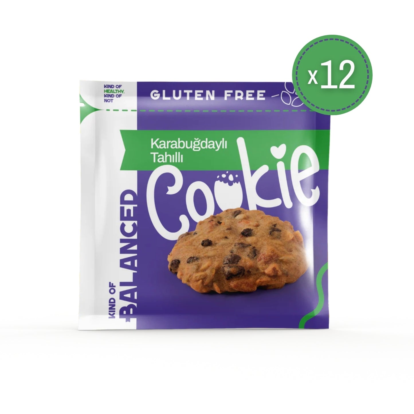 Glütensiz Karabuğdaylı Tahıllı Cookie 60 Gr
