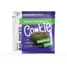 Glütensiz Badem Sütlü Matcha Proteinli Cookie 60 gr