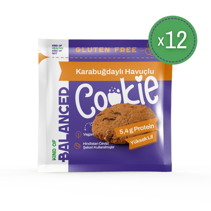 Glütensiz Karabuğdaylı Havuçlu Proteinli Cookie 60 Gr