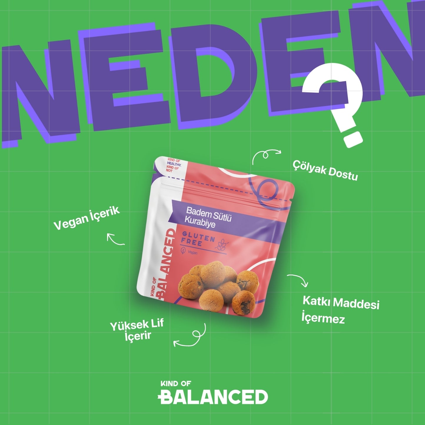 Glütensiz Badem Sütlü Kurabiye 50 Gr