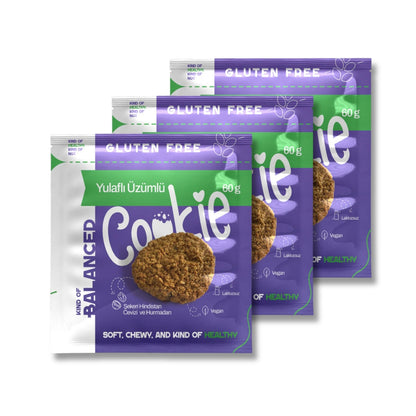 Glütensiz Yulaflı Üzümlü Cookie 60 gr