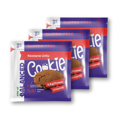 Glütensiz Kestane Unlu Proteinli Cookie 60 Gr