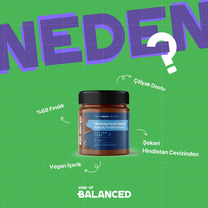 Hindistan Cevizi Şekerli Kakaolu Fındık Kreması 200 Gr