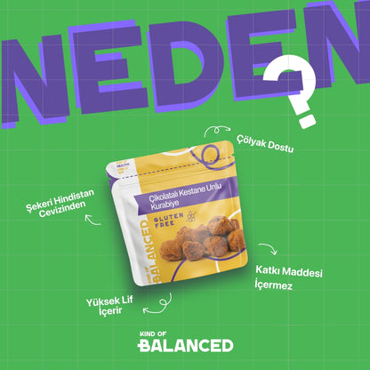 Glütensiz Çikolatalı Kestane Unlu Kurabiye 50 Gr