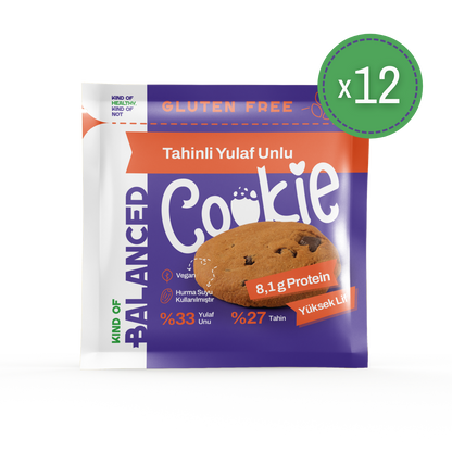 Glütensiz Tahinli Yulaf Unlu Proteinli Cookie 60 Gr