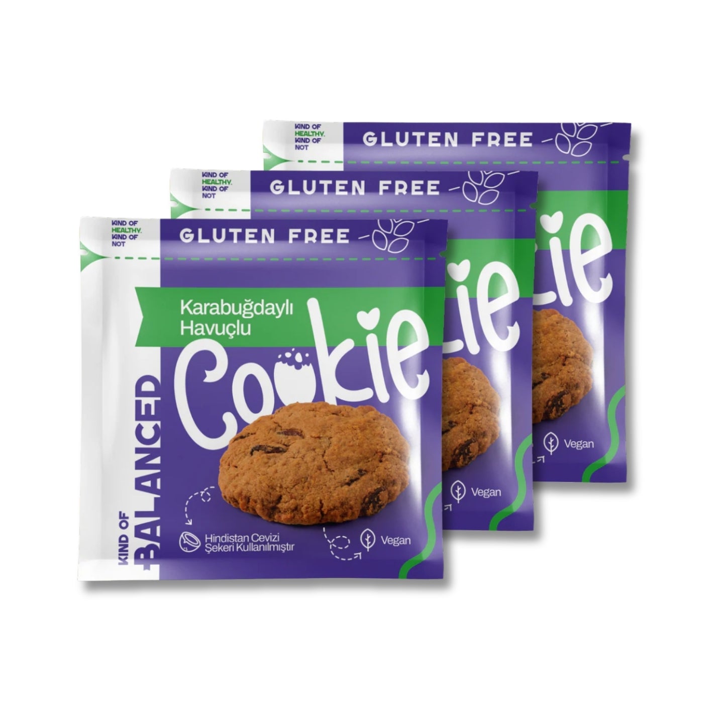 Glütensiz Karabuğdaylı Havuçlu Cookie 60 Gr