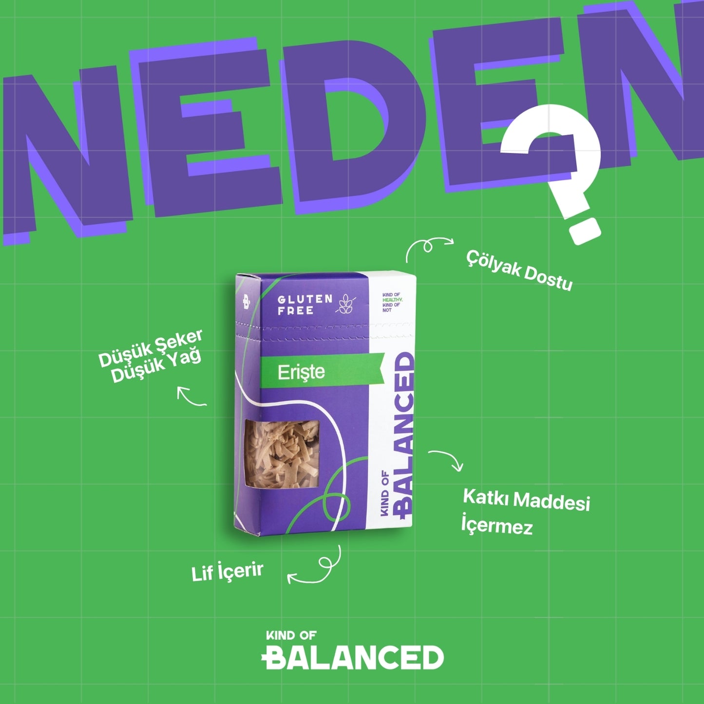 Glütensiz Erişte 250 Gr