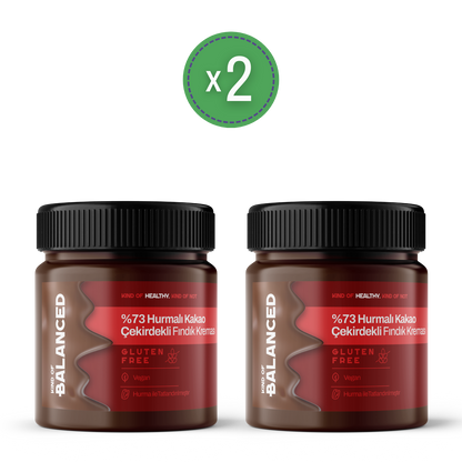 Hurmalı Kakao Çekirdekli Fındık Kreması %73 Fındık (Şekersiz, Katkısız) 200 Gr