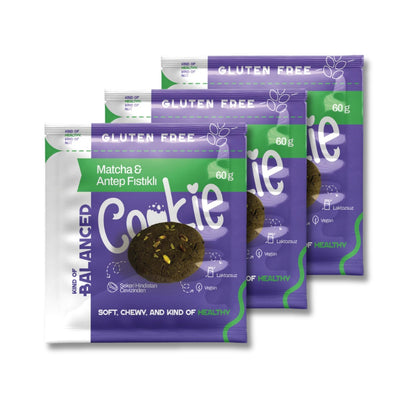 Glütensiz Matcha & Antep Fıstıklı Cookie 60 gr