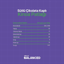 Sütlü Çikolata Kaplı Glütensiz Kinoa Patlağı 50 Gr
