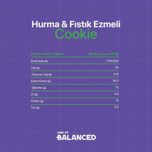Glütensiz Hurma & Fıstık Ezmeli Cookie 60 Gr