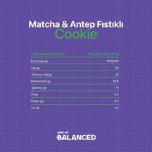 Glütensiz Matcha & Antep Fıstıklı Cookie 60 gr