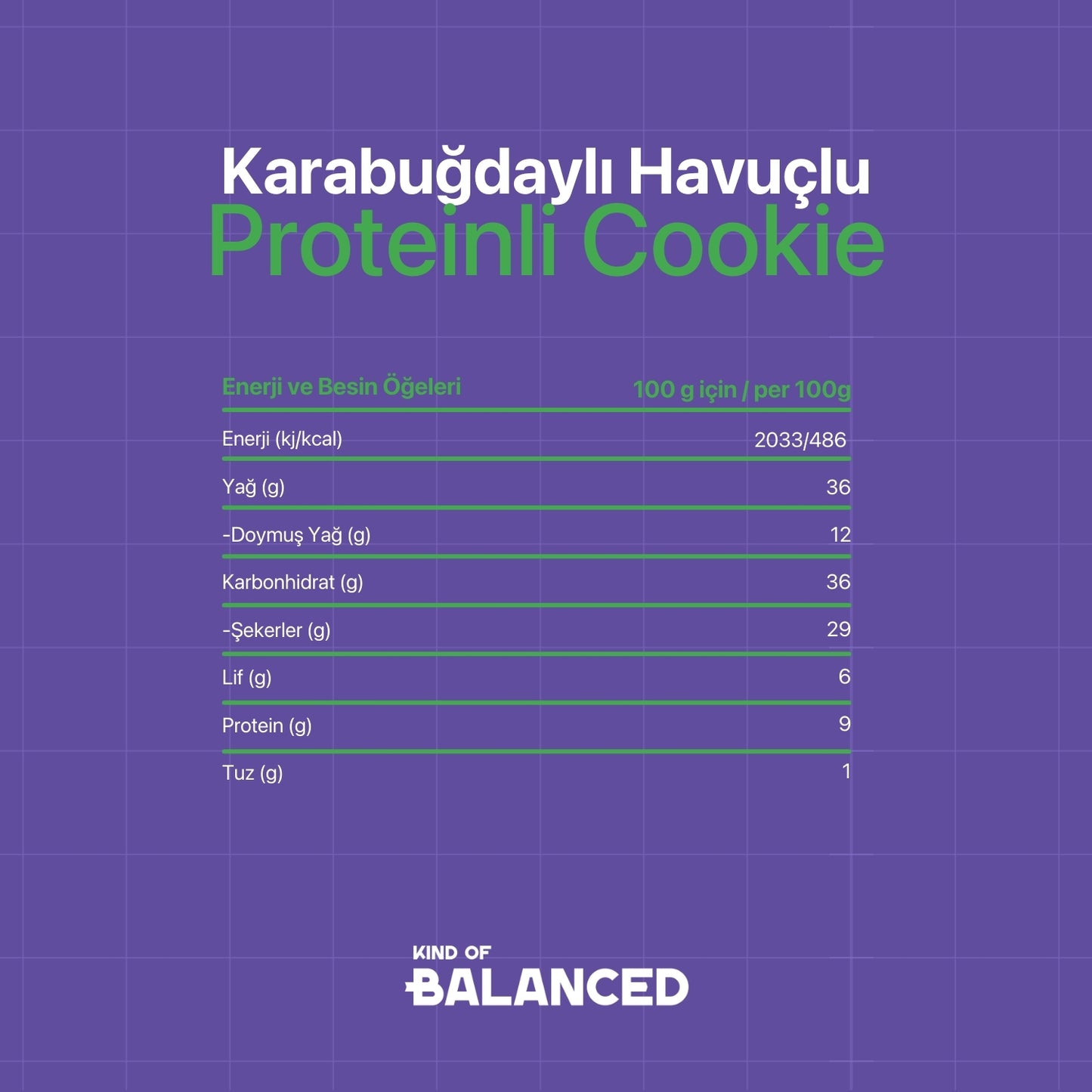 Glütensiz Karabuğdaylı Havuçlu Proteinli Cookie 60 Gr