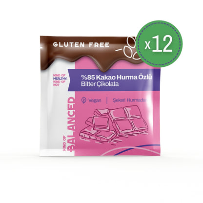 %85 Kakao Hurma Özlü Bitter Çikolata 40 Gr
