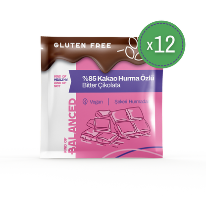 %85 Kakao Hurma Özlü Bitter Çikolata 40 Gr
