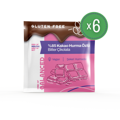 %85 Kakao Hurma Özlü Bitter Çikolata 40 Gr