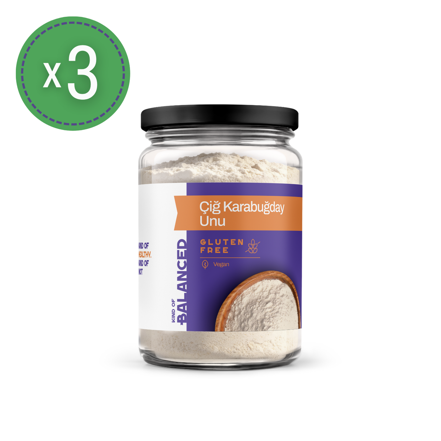Glütensiz Çiğ Karabuğday Unu 350 Gr