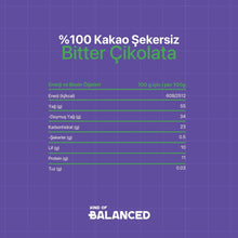%100 Kakao Glütensiz Bitter Çikolata 40 Gr