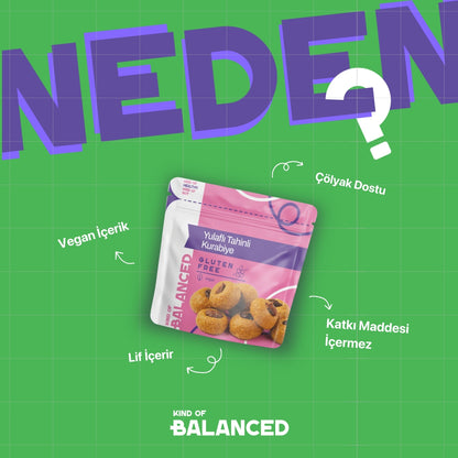 Glütensiz Yulaflı Tahinli Kurabiye 50 Gr