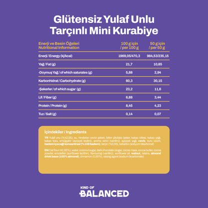 Glütensiz Tatlı Mini Kurabiye Poppini Tadım Seti x 6 Adet