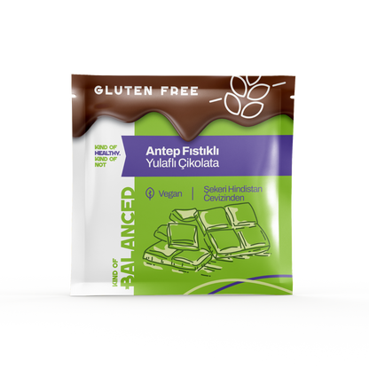 Glütensiz Antep Fıstıklı Yulaflı Çikolata 40 Gr