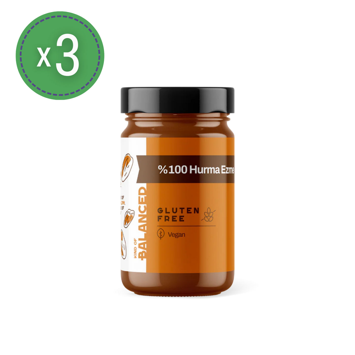 %100 Sade Hurma Ezmesi 250 Gr