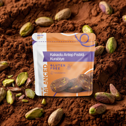 Glütensiz Kakaolu Antep Fıstıklı Kurabiye 50 Gr