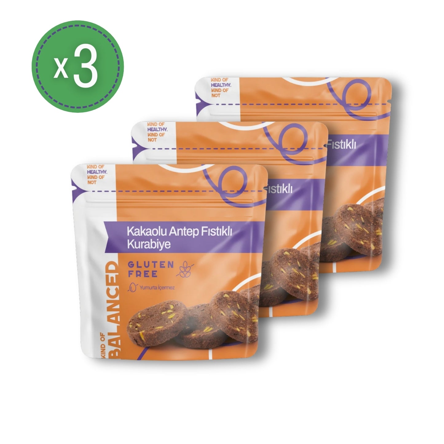 Glütensiz Kakaolu Antep Fıstıklı Kurabiye 50 Gr