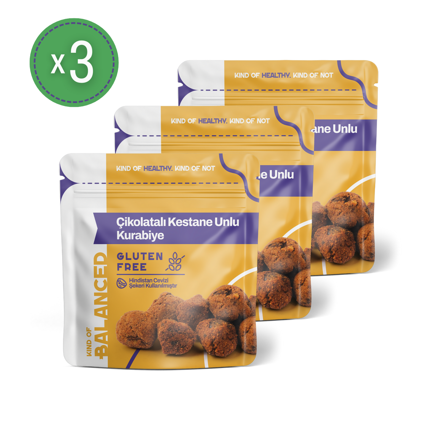 Glütensiz Çikolatalı Kestane Unlu Kurabiye 50 Gr