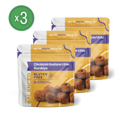 Glütensiz Çikolatalı Kestane Unlu Kurabiye 50 Gr