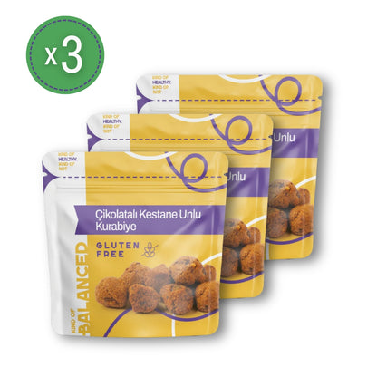 Glütensiz Çikolatalı Kestane Unlu Kurabiye 50 Gr